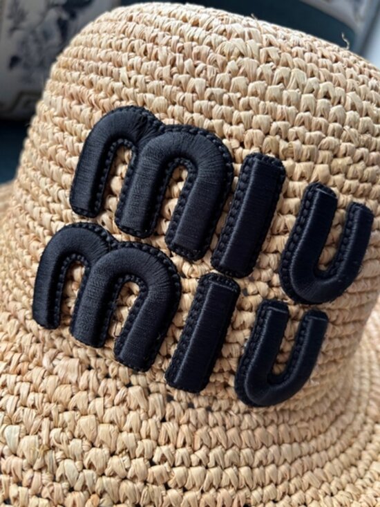 ?MIU MIU? summer straw hat